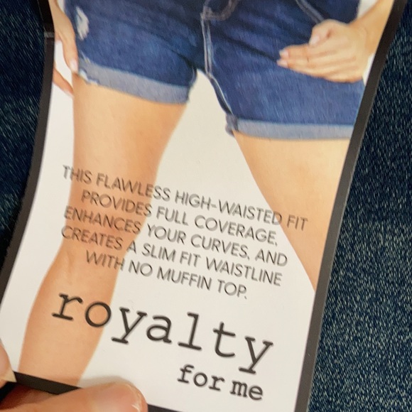 Relist6/27❌high rise cuffed jean short stretch perfect tummy control - Picture 8 of 13